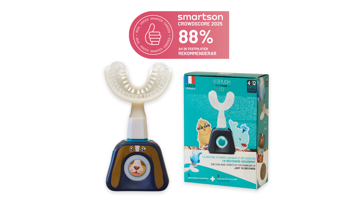 88% rekommenderar: Smartson testade Y-Brush Kids